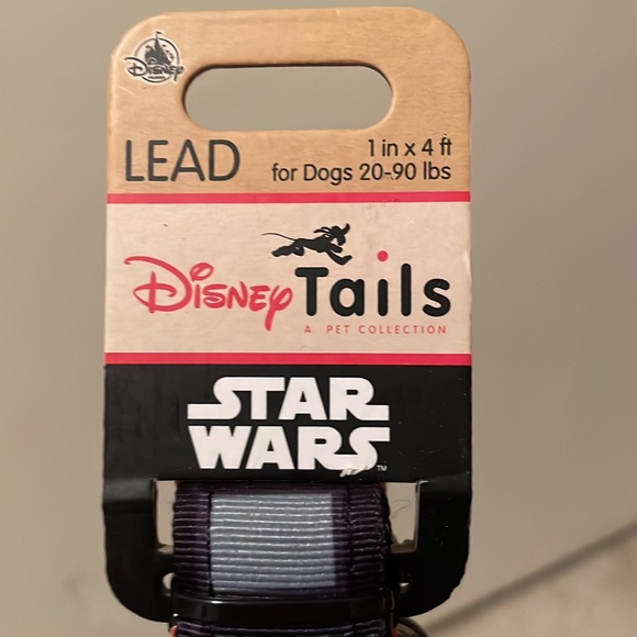 Disney Tails Star Wars dog leash/lead new.  Dark side red - Picture 2 of 8